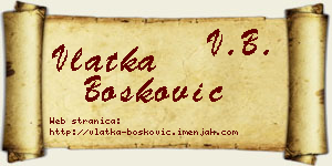 Vlatka Bošković vizit kartica